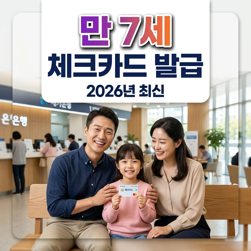 미성년자 체크카드 발급, 이제 만 7세부터! 한도와 교통카드 신청 완벽 정리