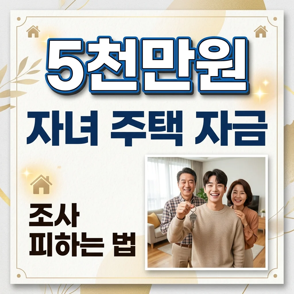 자녀 자금출처조사 배제 기준: 30세 미만 주택 취득, 똑똑하게 준비해요!