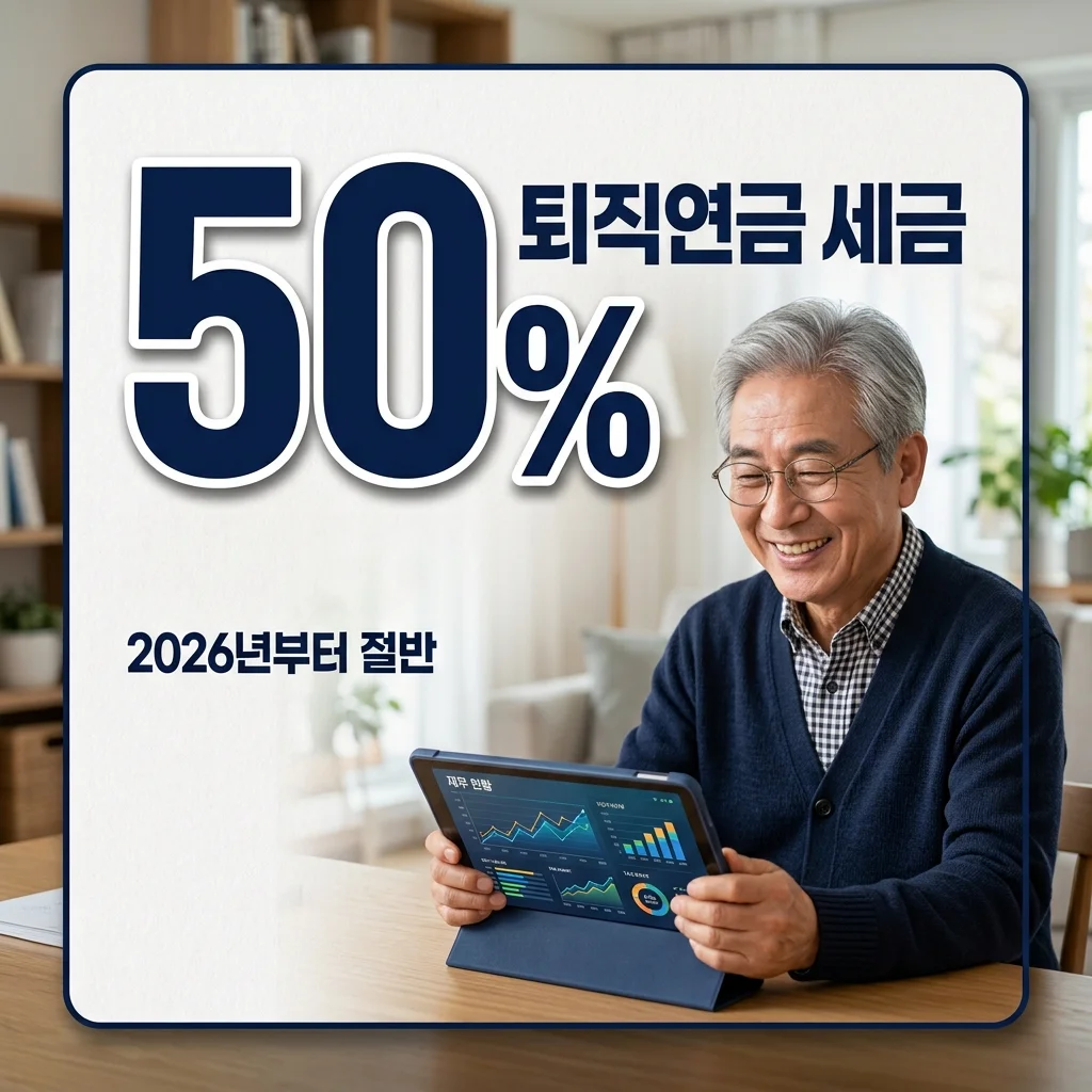퇴직연금 20년 초과 수령 시 퇴직소득세 50% 감면, 2026년 완벽 가이드