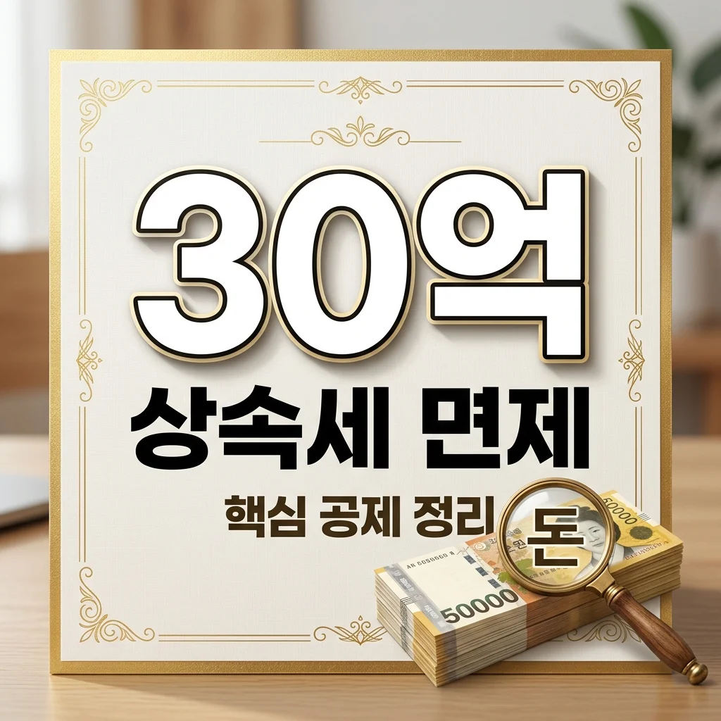 상속세 면제 한도: 일괄공제·배우자공제 완벽 정리 (2026년 최신)