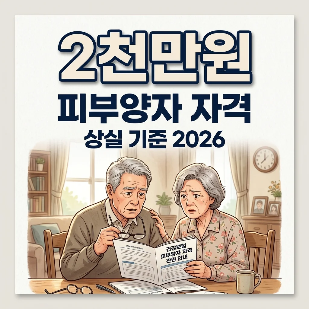 은퇴 부모님 피부양자 자격 상실 기준 2026: 소득·재산 완벽 정리