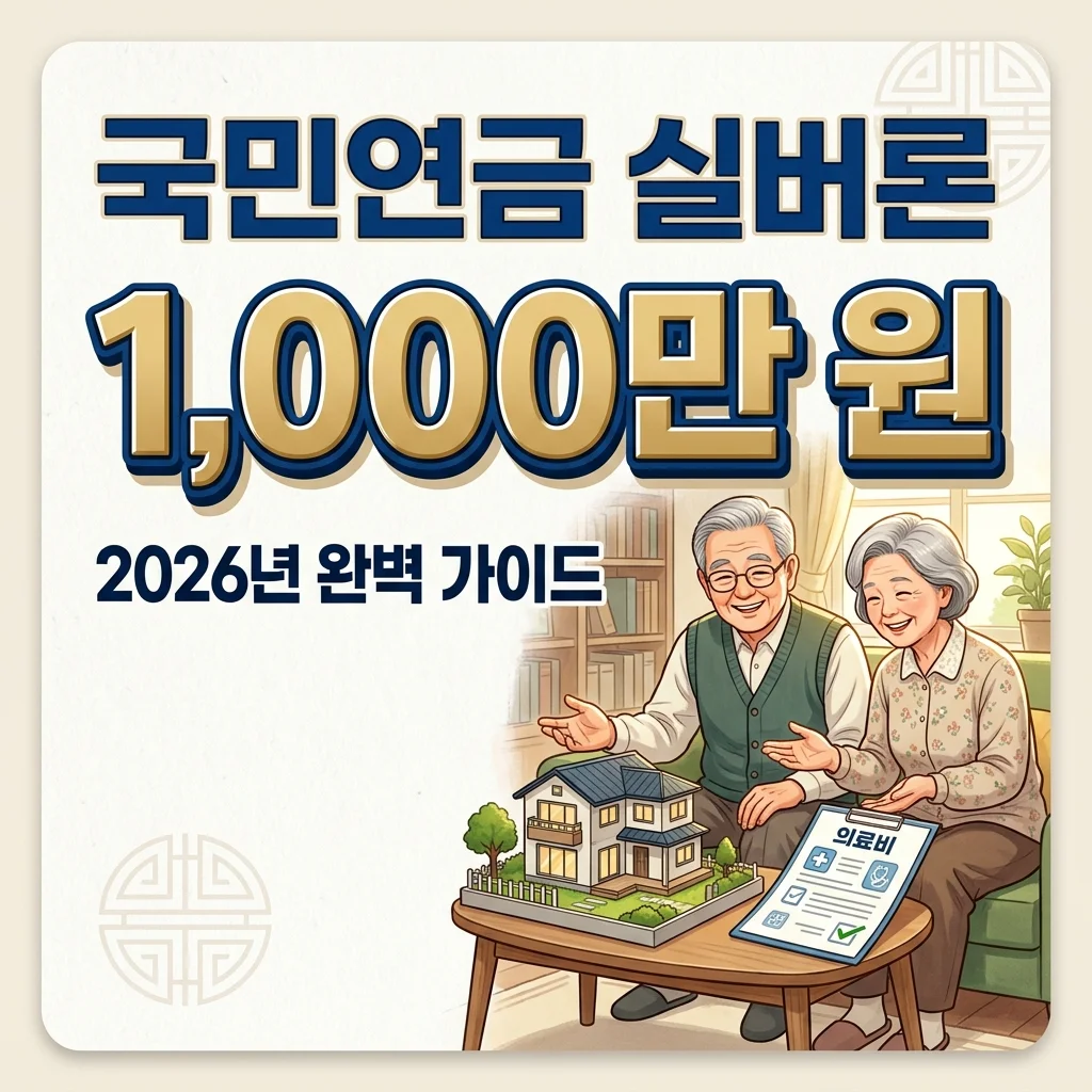 긴급노후생활비 대출 국민연금 실버론 신청 자격, 2026년 완벽 정리