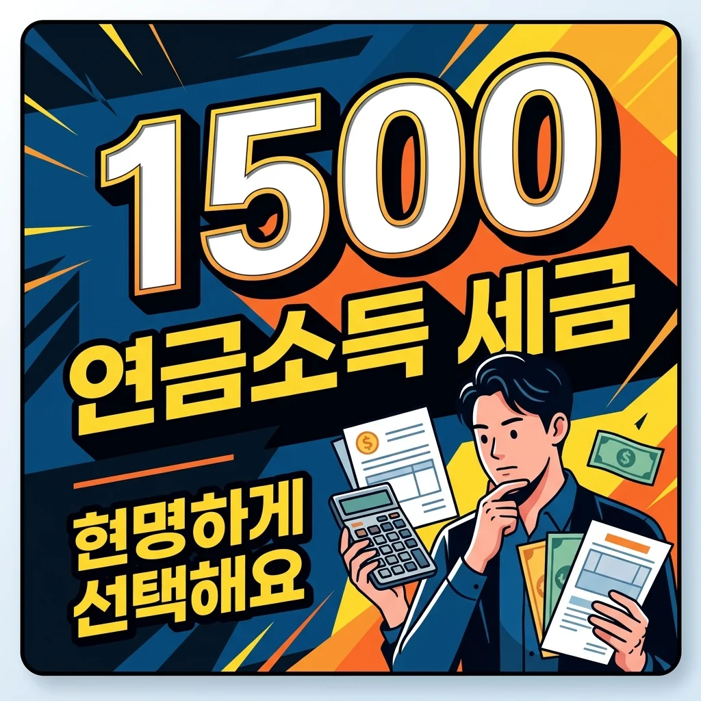 연금소득 1,500만원 초과 시, 종합과세 vs 분리과세 선택 가이드
