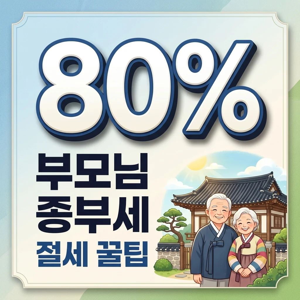 부모님 종부세 최대 80% 감면? 2026 고령자 세액공제 완벽 가이드