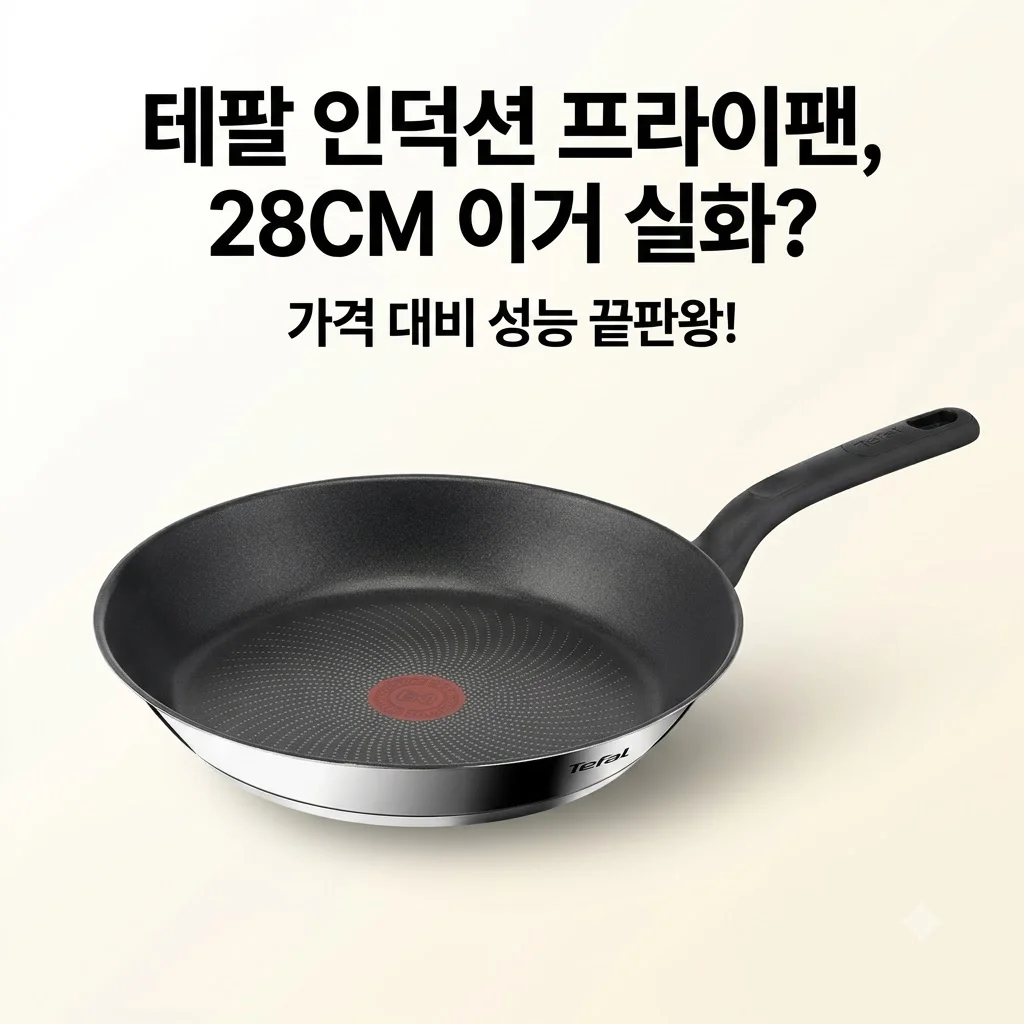 테팔 인덕션 프라이팬, 28CM 이거 실화? 가격 대비 성능 끝판왕!