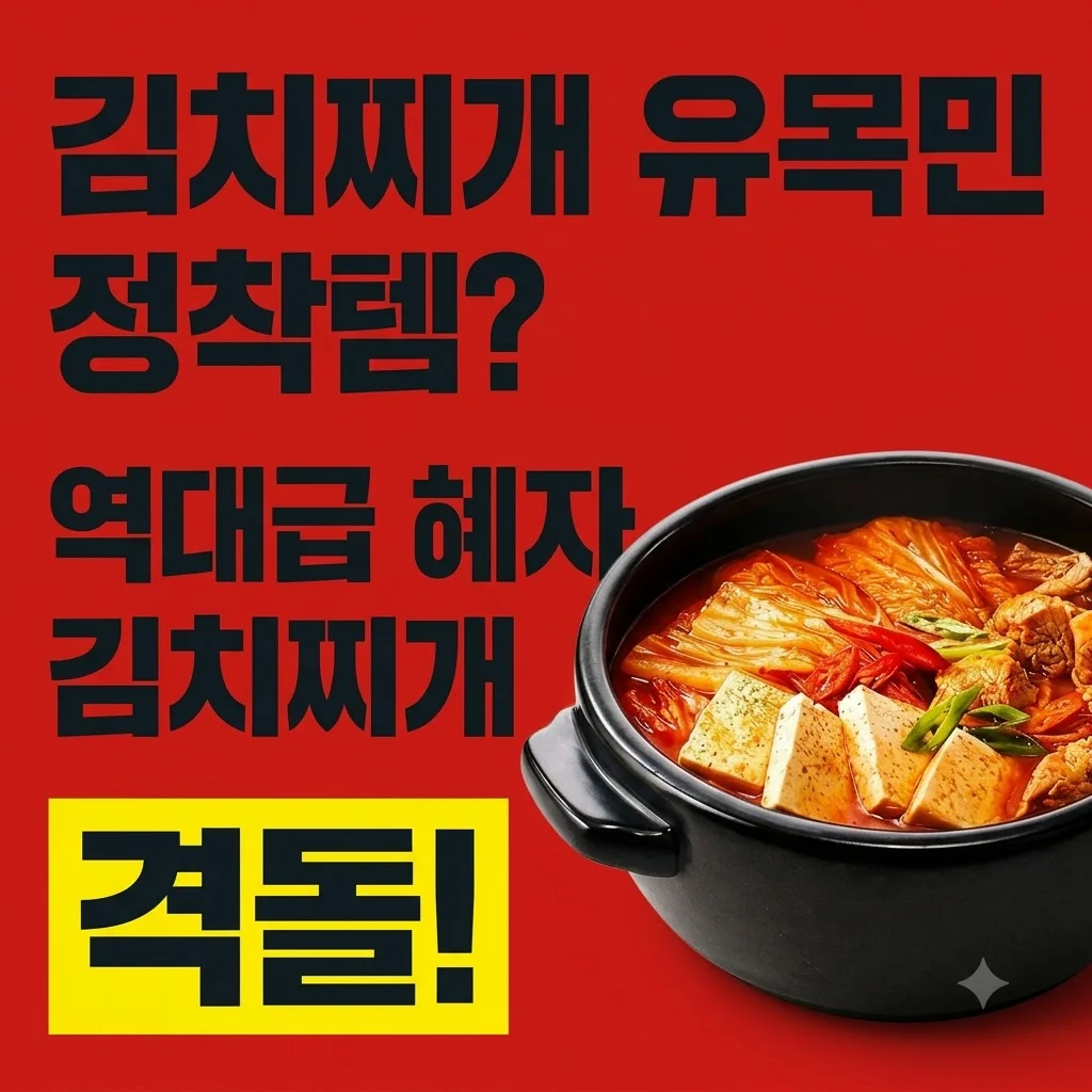 김치찌개 유목민 정착템? 역대급 혜자 김치찌개 3종격돌!