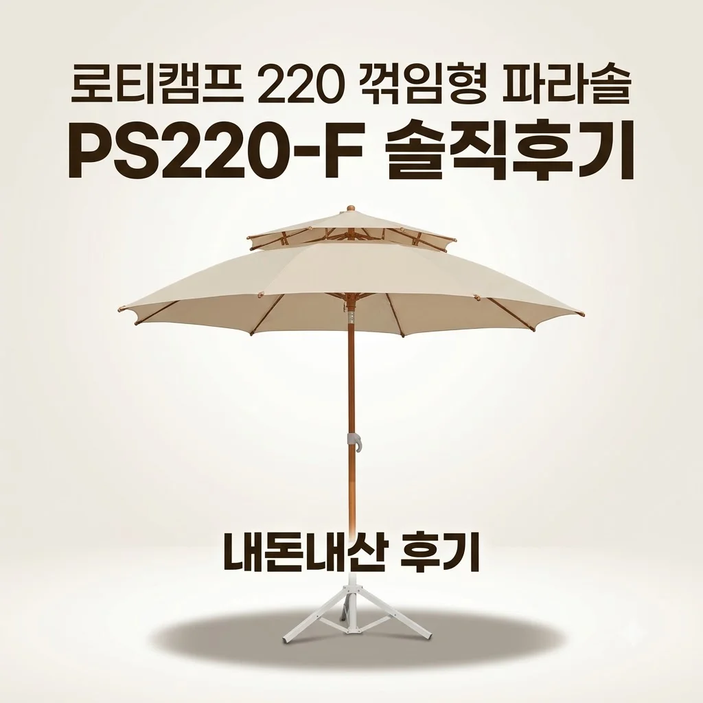 로티캠프 220 꺾임형 파라솔 PS220-F 솔직후기