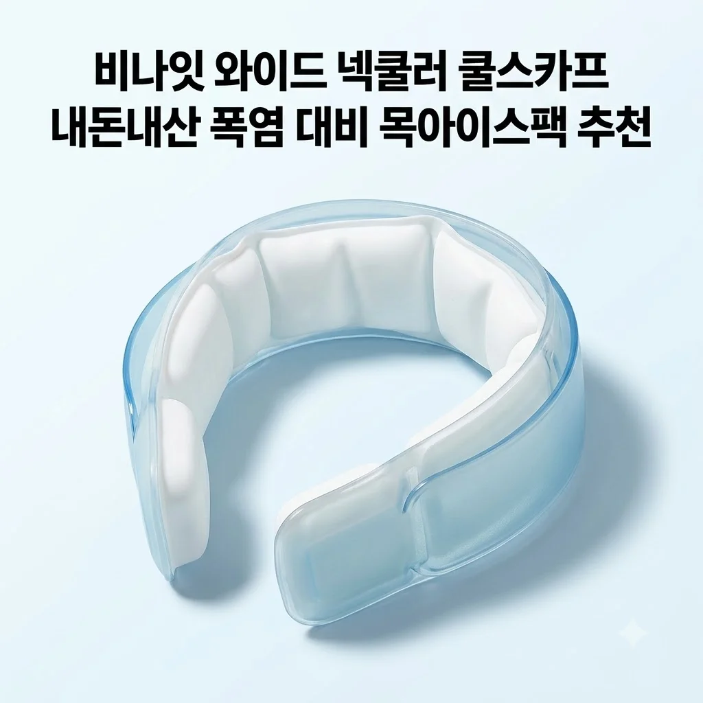 비나잇 와이드 넥쿨러 쿨스카프 내돈내산 폭염 대비 목아이스팩 추천
