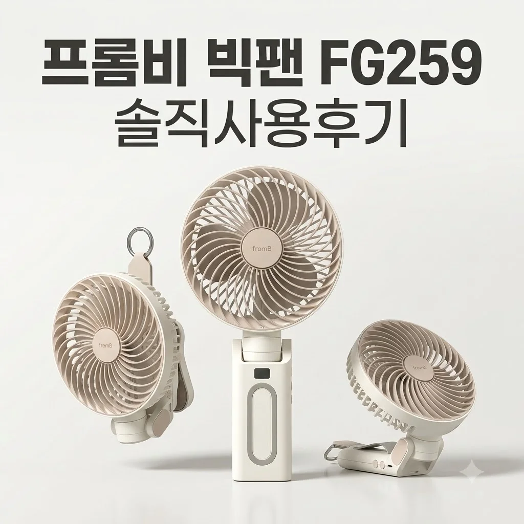 프롬비 빅팬 FG259 자동회전 집게형 탁상선풍기 솔직후기