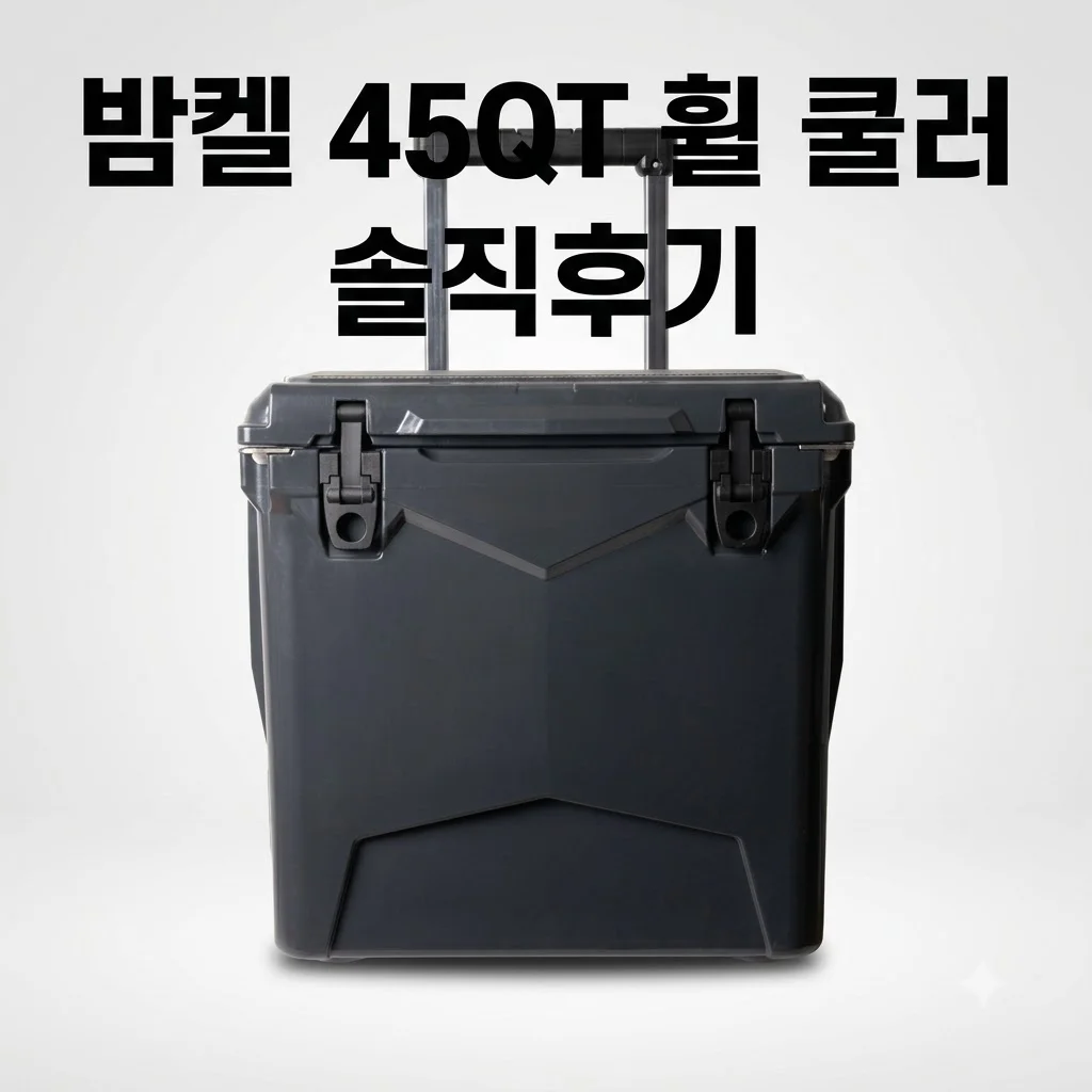 BAMKEL 밤켈쿨러 45QT WHEEL 캠핑용 아이스박스 솔직후기