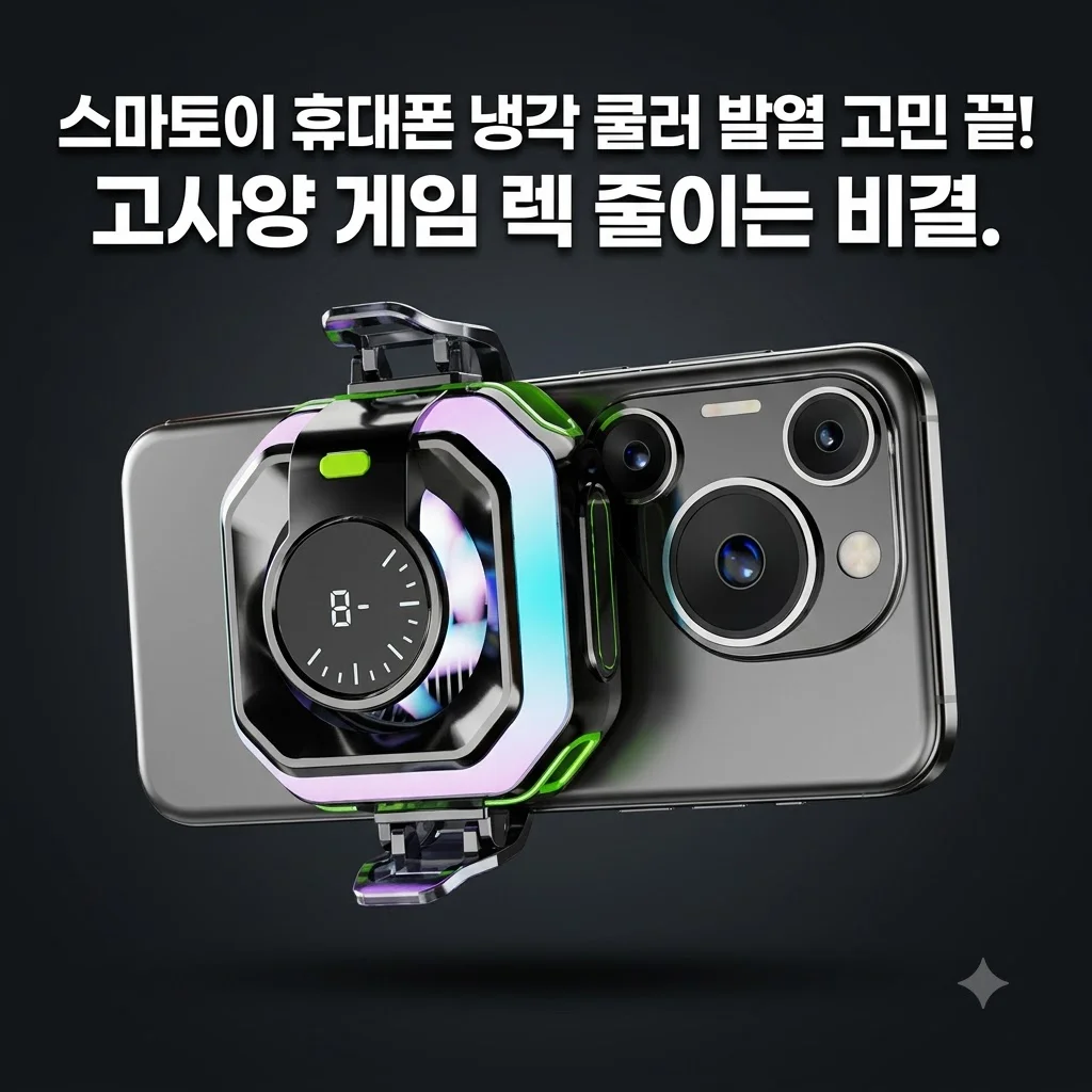 스마토이 휴대폰 냉각 쿨러 발열 고민 끝! 고사양 게임 렉 줄이는 비결