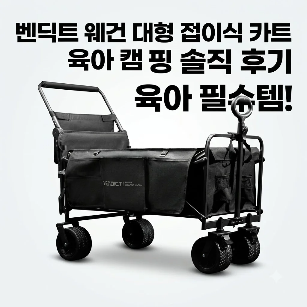 벤딕트 웨건 대형 접이식 카트 육아 캠핑 솔직 후기