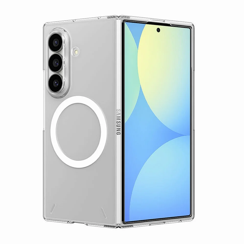 Qi2 20W 인증 갤럭시 맥세이프 케이스 초슬림 에어스킨 맥핏 클리어화이트, 갤럭시Z 폴드8 울트라 상세 이미지 2