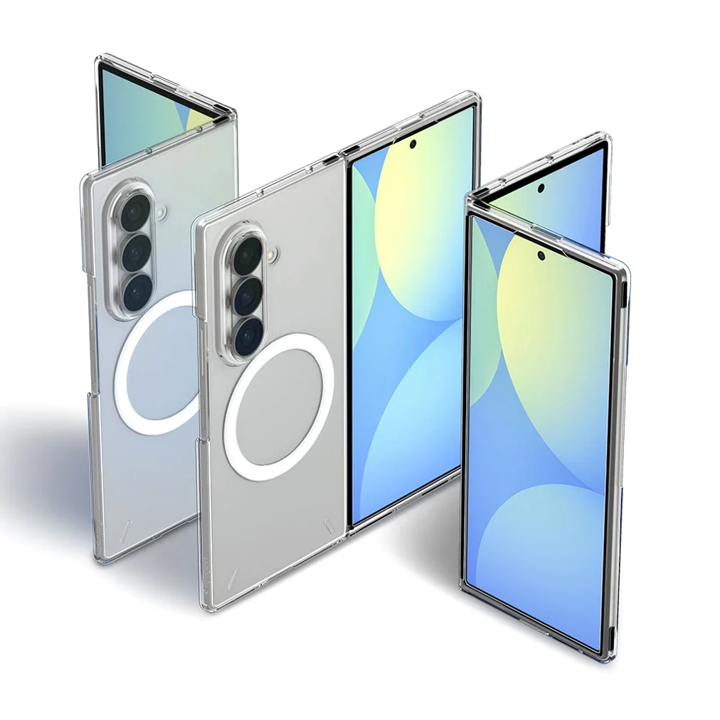 Qi2 20W 인증 갤럭시 맥세이프 케이스 초슬림 에어스킨 맥핏 클리어화이트, 갤럭시Z 폴드8 울트라 상세 이미지 3
