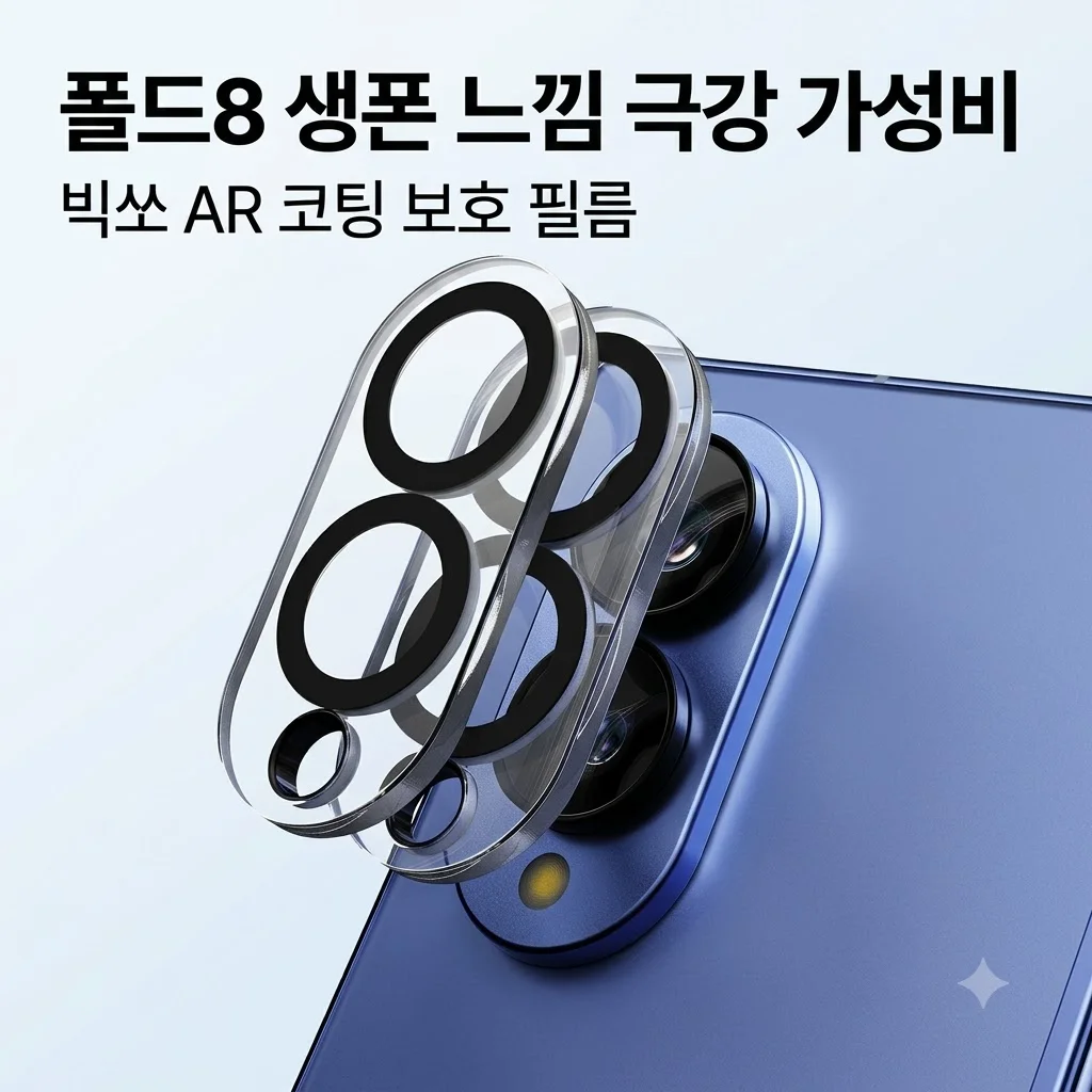 AR 코팅 빅쏘 카메라 보호 필름 폴드8 생폰 느낌 가성비 극강 후기