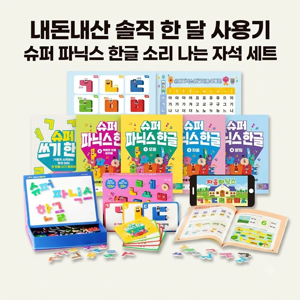 슈퍼 파닉스 한글 소리 나는 자석 세트 내돈내산 솔직한 한 달 사용기