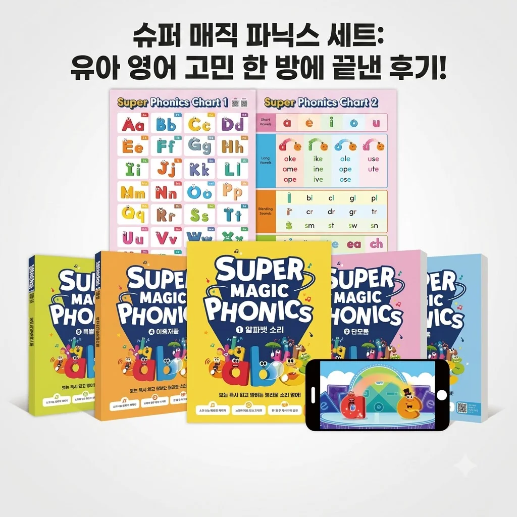 슈퍼 매직 파닉스 세트 유아 영어 시작 고민 한 방에 끝낸 후기