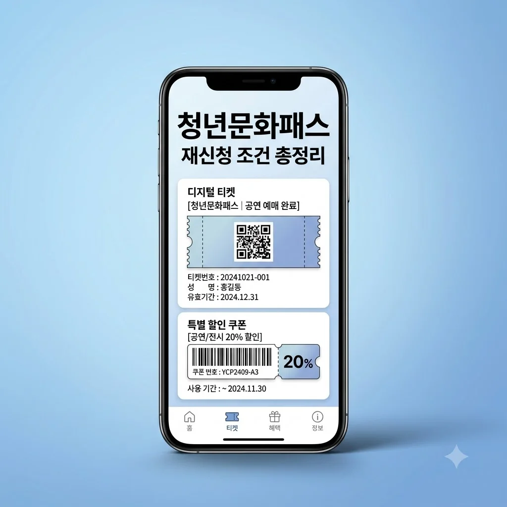 청년문화예술패스 재신청 조건 확인: 15만 원 지원금 다시 받는 법