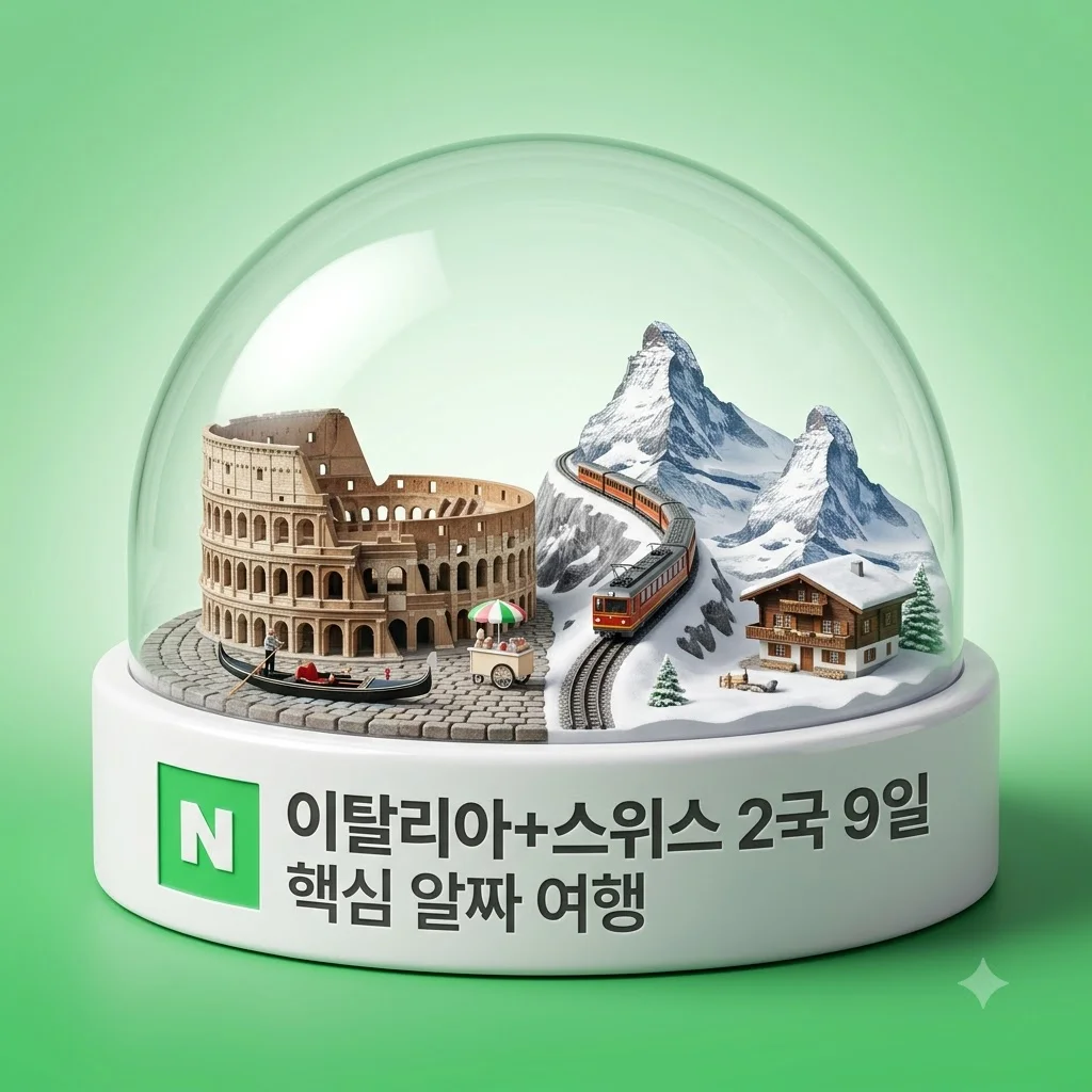 이탈리아+스위스 2국 9일 융프라우 체르마트 핵심 알짜 여행