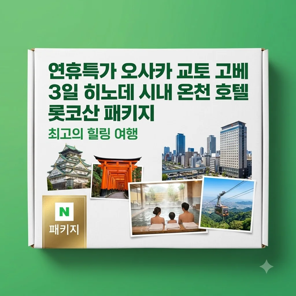 연휴특가 오사카 교토 고베 3일 히노데 시내 온천 호텔 롯코산 패키지