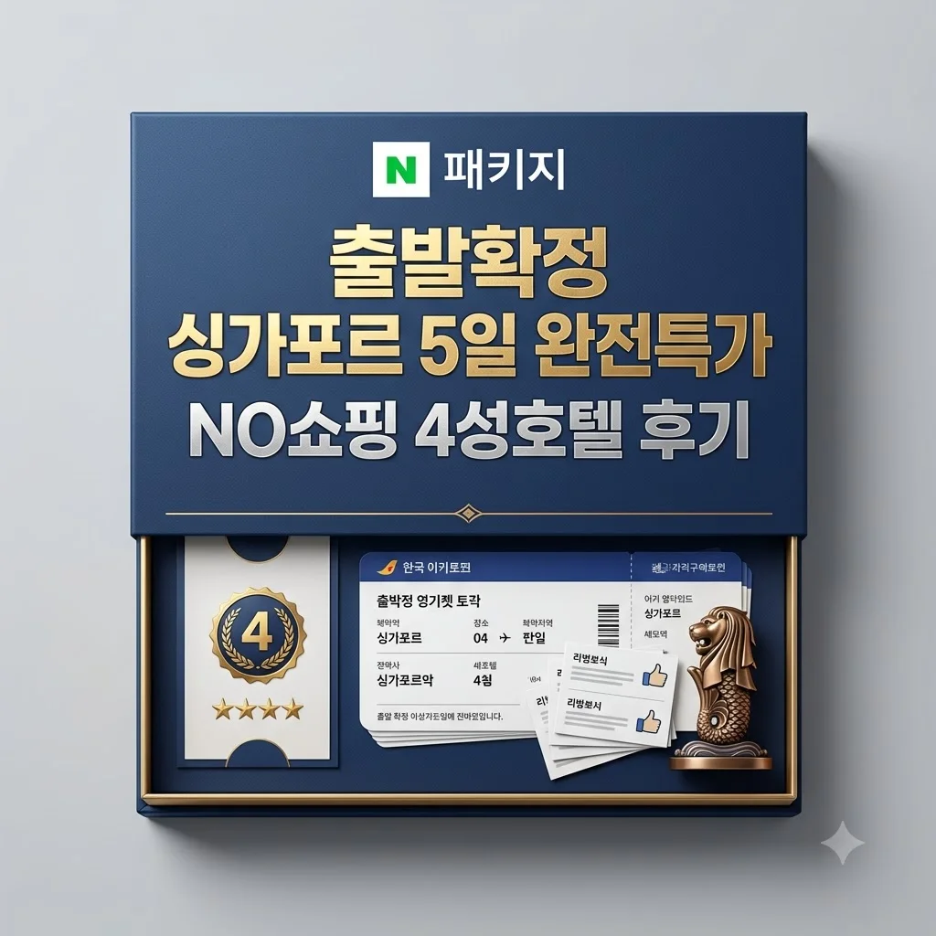 [출발확정] 싱가포르 5일 완전특가 NO쇼핑 4성호텔 후기