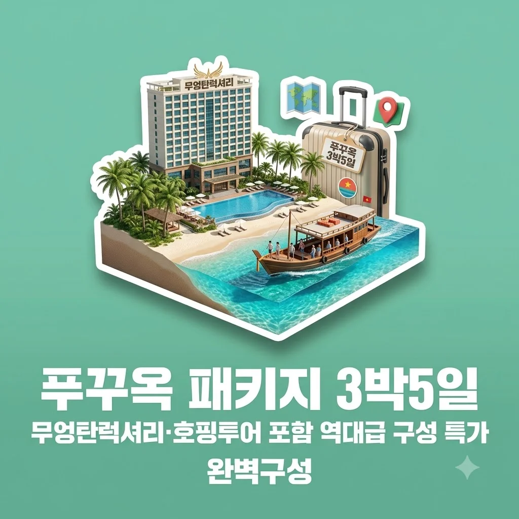 푸꾸옥 패키지 3박5일 무엉탄럭셔리 호핑투어 포함 역대급 구성 특가