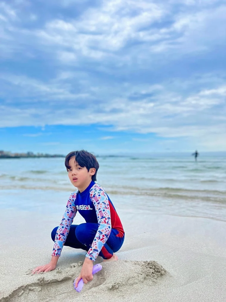 마린롤린 유아래쉬가드 키즈서핑슈트 아동 전신 네오프렌 어린이 보온 웻슈트 수영복 바다생존 상세 이미지 2