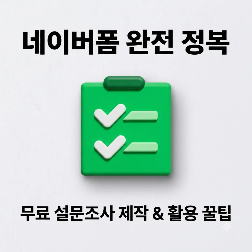 Naver폼 무료 설문조사 제작 꿀팁 온라인 폼 활용법