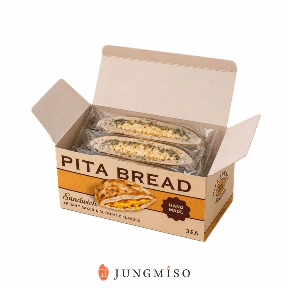 정미소 피타브레드 샌드위치 바질치즈 3개 + 바질토마토치즈 3개, 120g, 6개 [원산지:상세설명에 표시] 상세 이미지 8