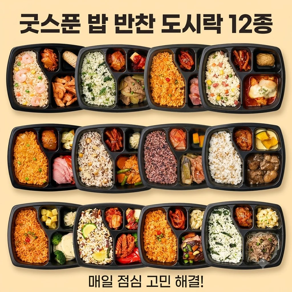 굿스푼 밥 반찬 도시락 12종 매일 점심 고민 끝냈어요