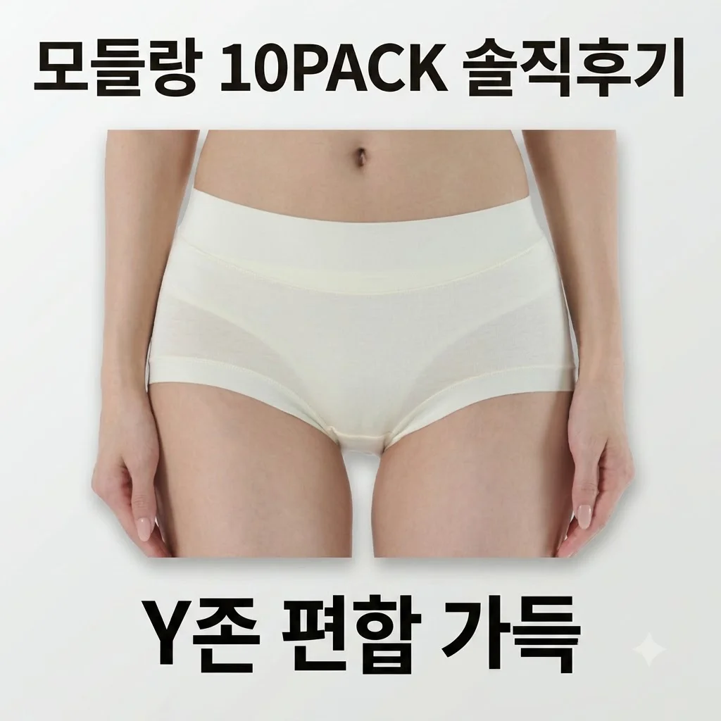 여성 모달 팬티 Y존 편한 속옷 모들랑 10PACK 솔직후기