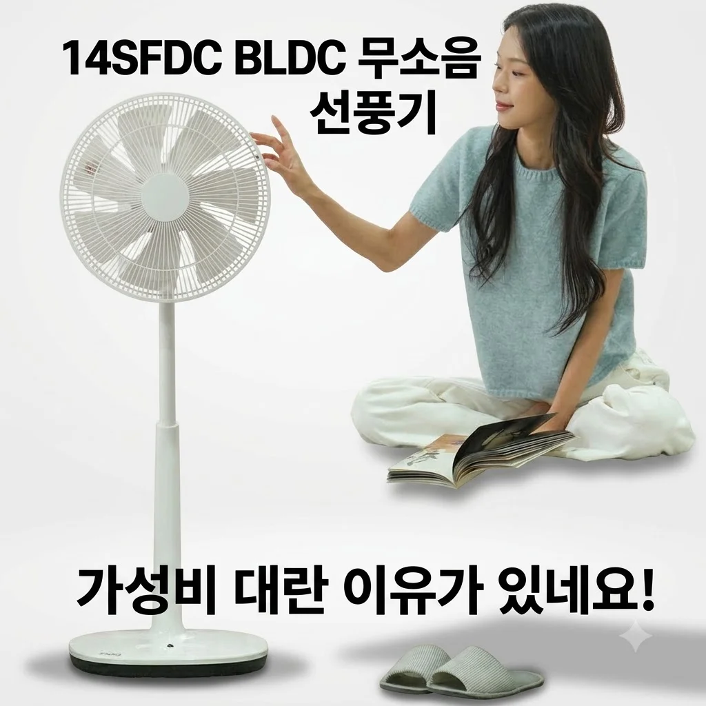 BLDC 무소음선풍기 14SFDC 사용해 보니 가성비 대란 이유가 있네요