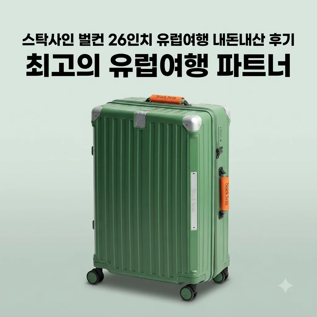 스탁사인 벌컨 캐리어 유럽여행 26인치 내돈내산 후기