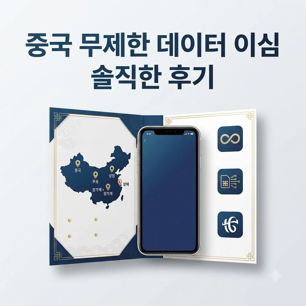 중국 이심 eSIM 상하이 장가계 CMCC 무제한 유심사 솔직후기