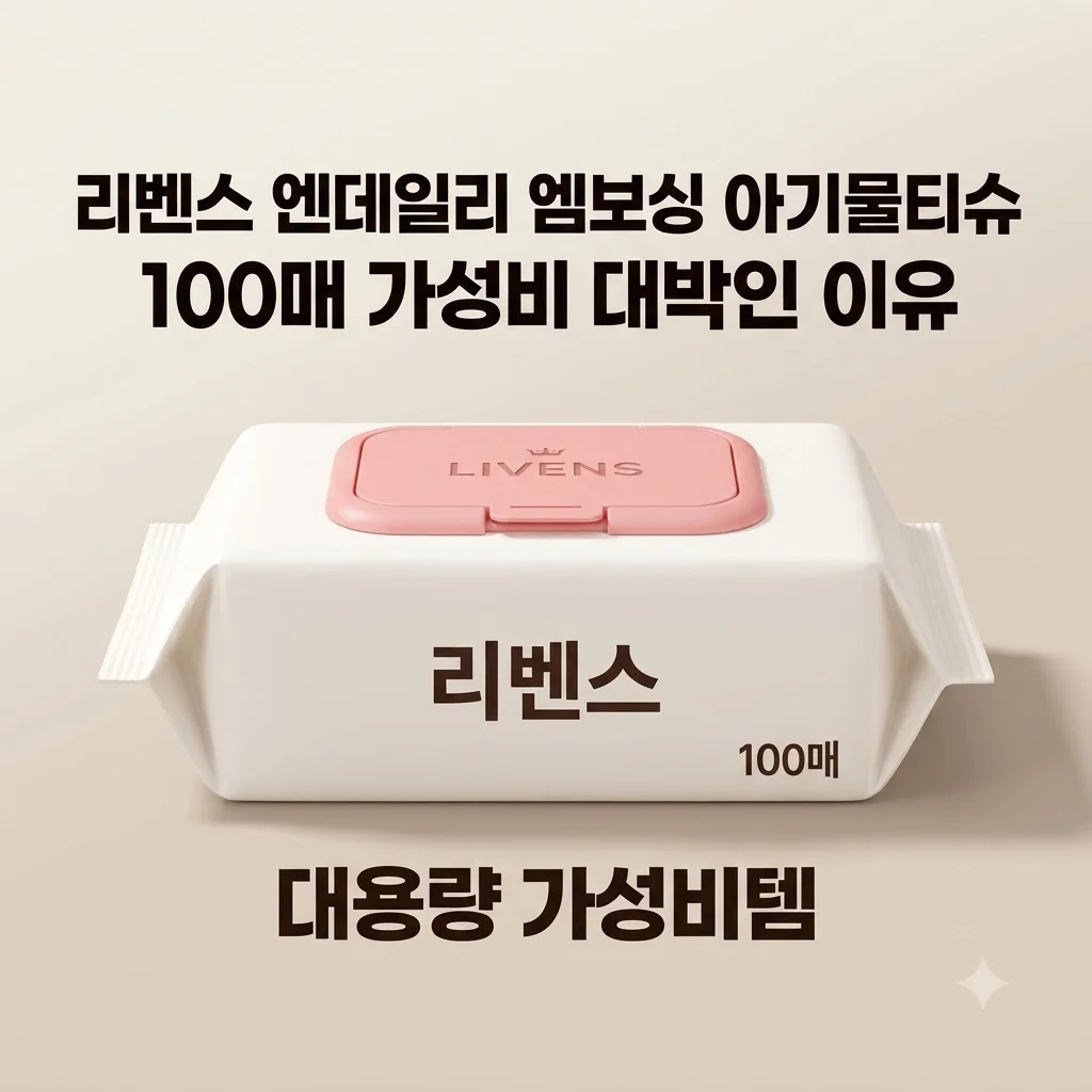 리벤스 엔데일리 엠보싱 아기물티슈 100매 가성비 대박인 이유