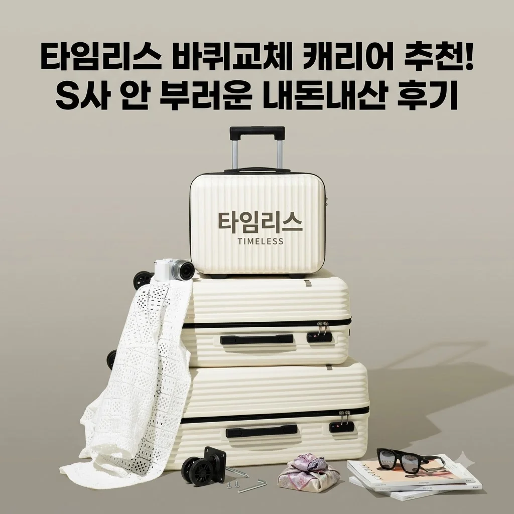 타임리스 바퀴교체 캐리어 추천! S사 안 부러운 내돈내산 후기