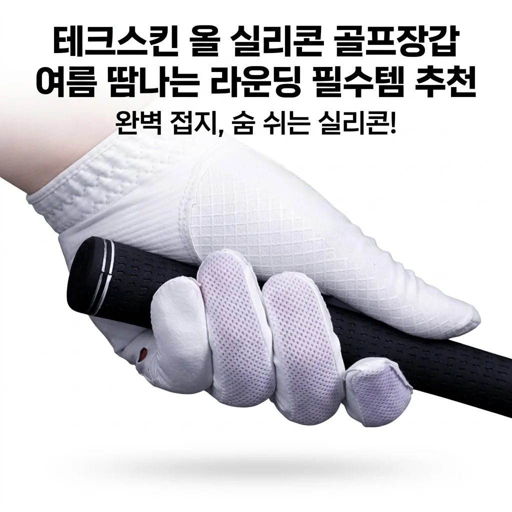 테크스킨 올 실리콘 골프장갑 여름 땀나는 라운딩 필수템 추천