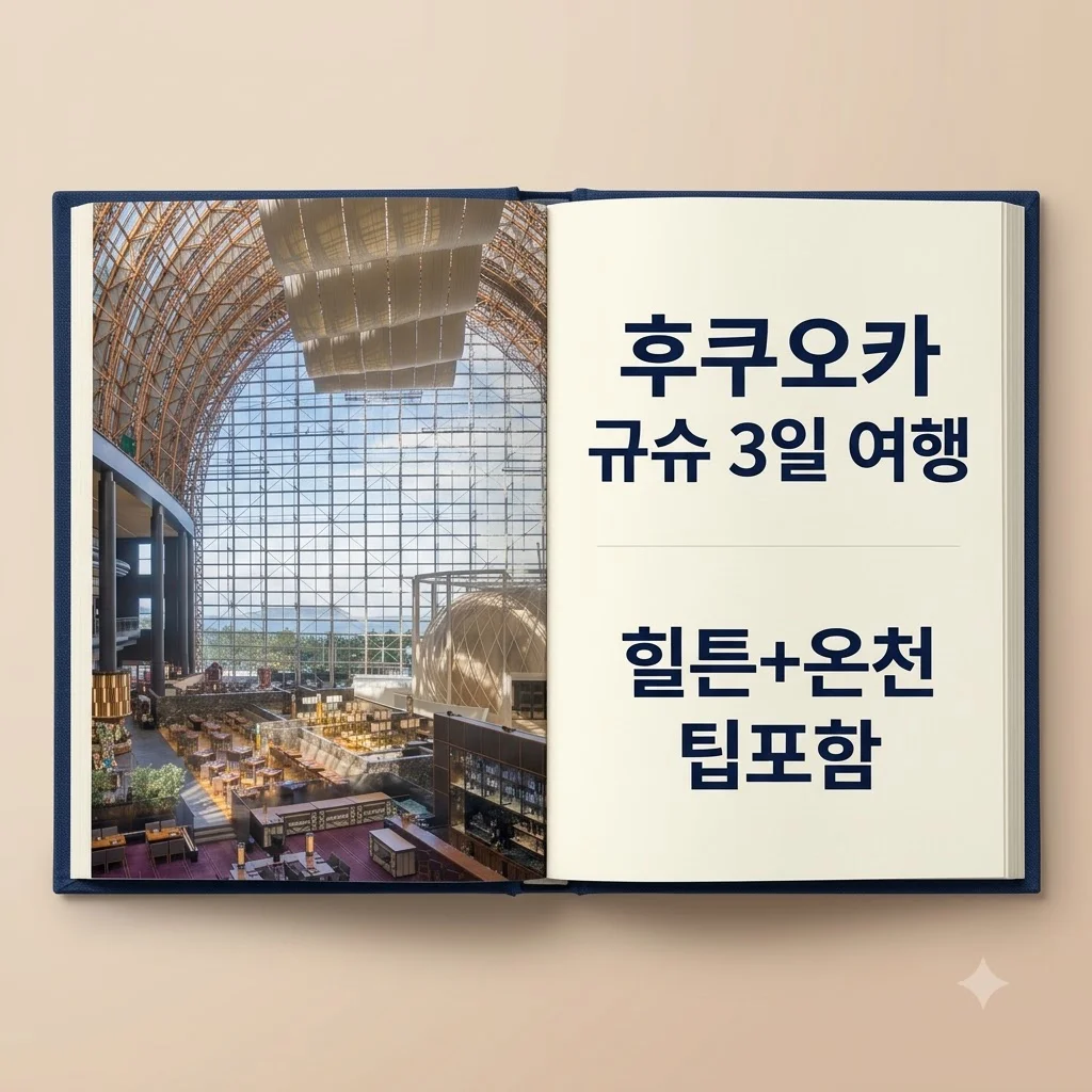후쿠오카 규슈 3일 여행 74만원대 힐튼+온천 팁포함
