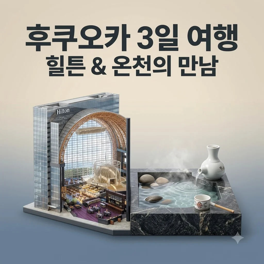 후쿠오카 3일 여행 749,000원에 힐튼과 온천을 완벽하게