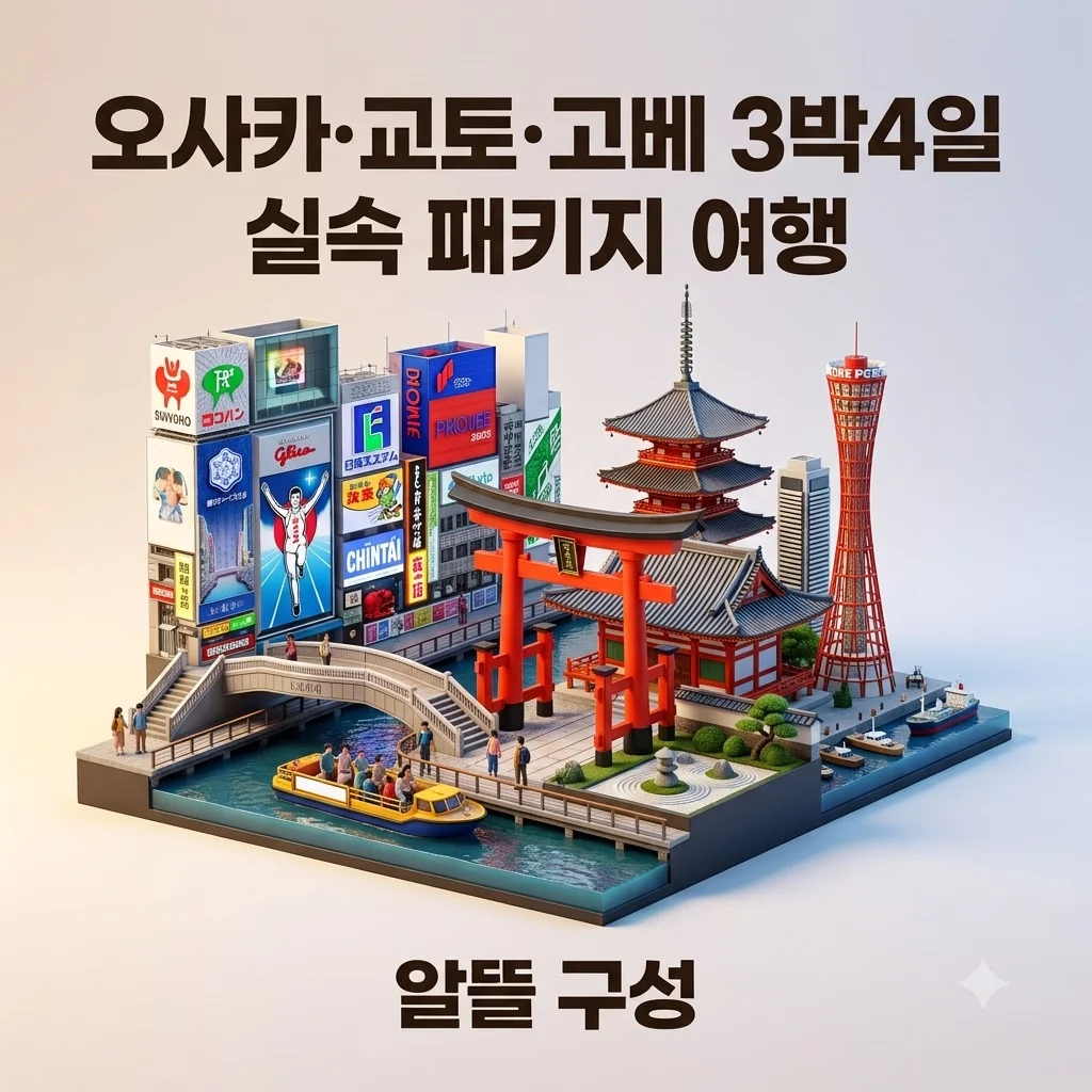 오사카·교토·고베 3박4일 70만원대 실속 패키지 여행
