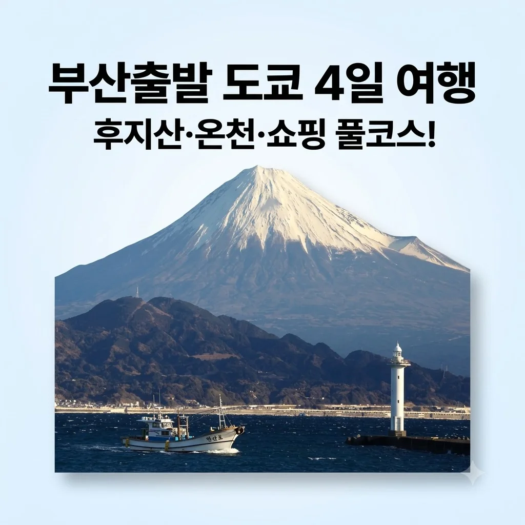 도쿄 4일 여행 부산출발 후지산 온천부터 쇼핑까지 100만원대