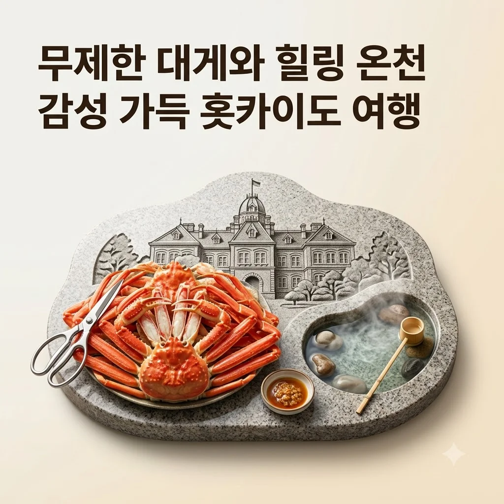홋카이도 4일 120만원대 대게 무제한과 온천 감성 여행