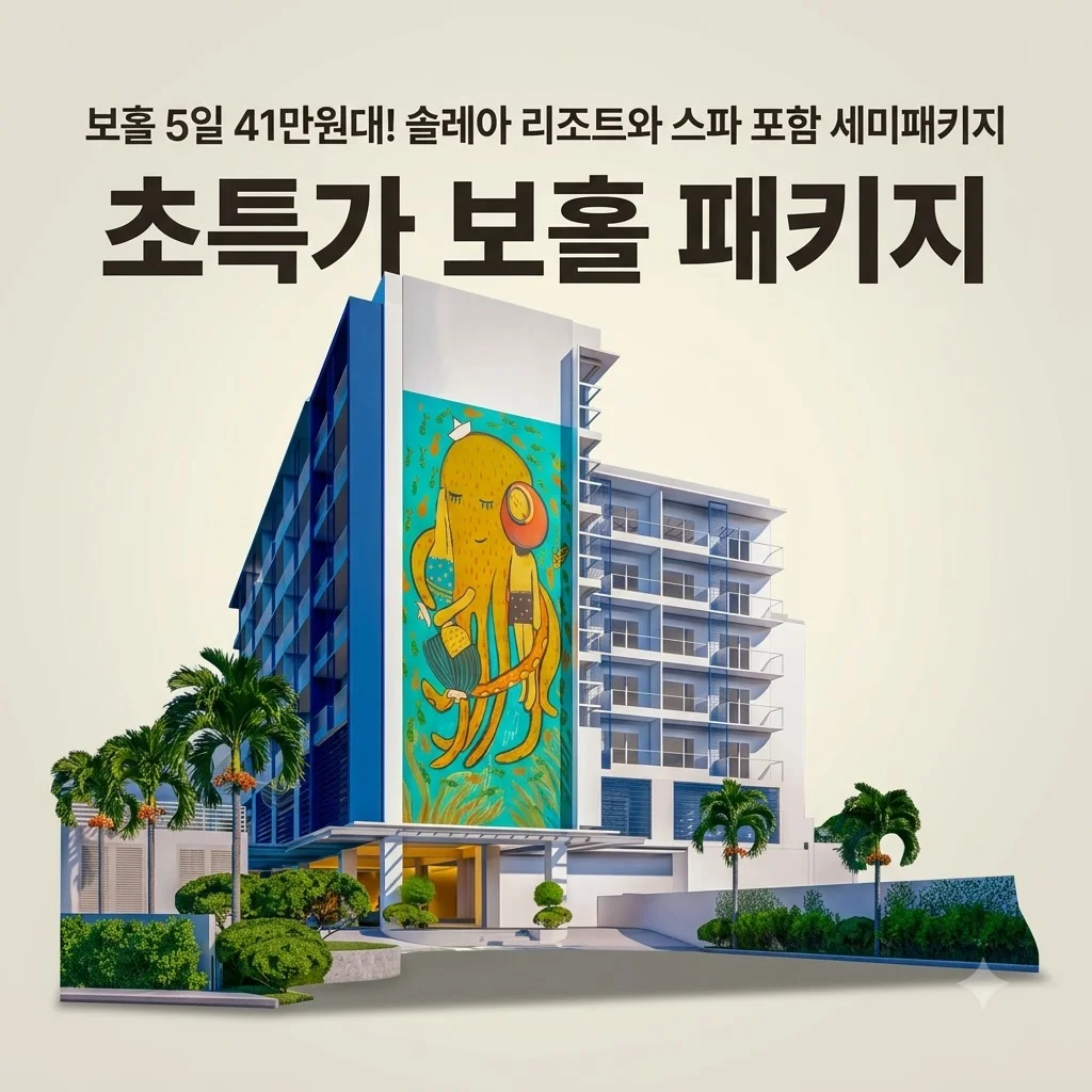 보홀 5일 41만원대! 솔레아 리조트와 스파 포함 세미패키지