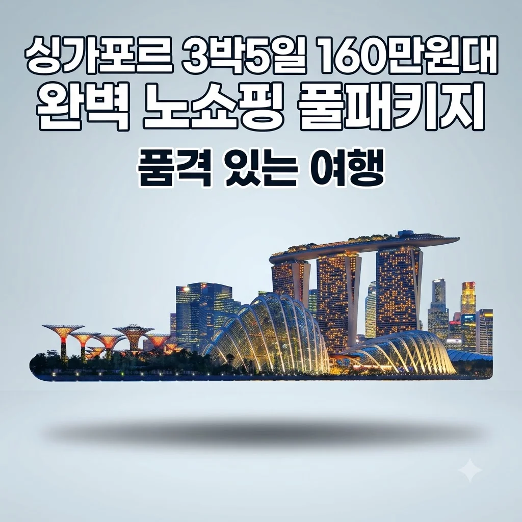 싱가포르 3박5일 160만원대 완벽 노쇼핑 풀패키지