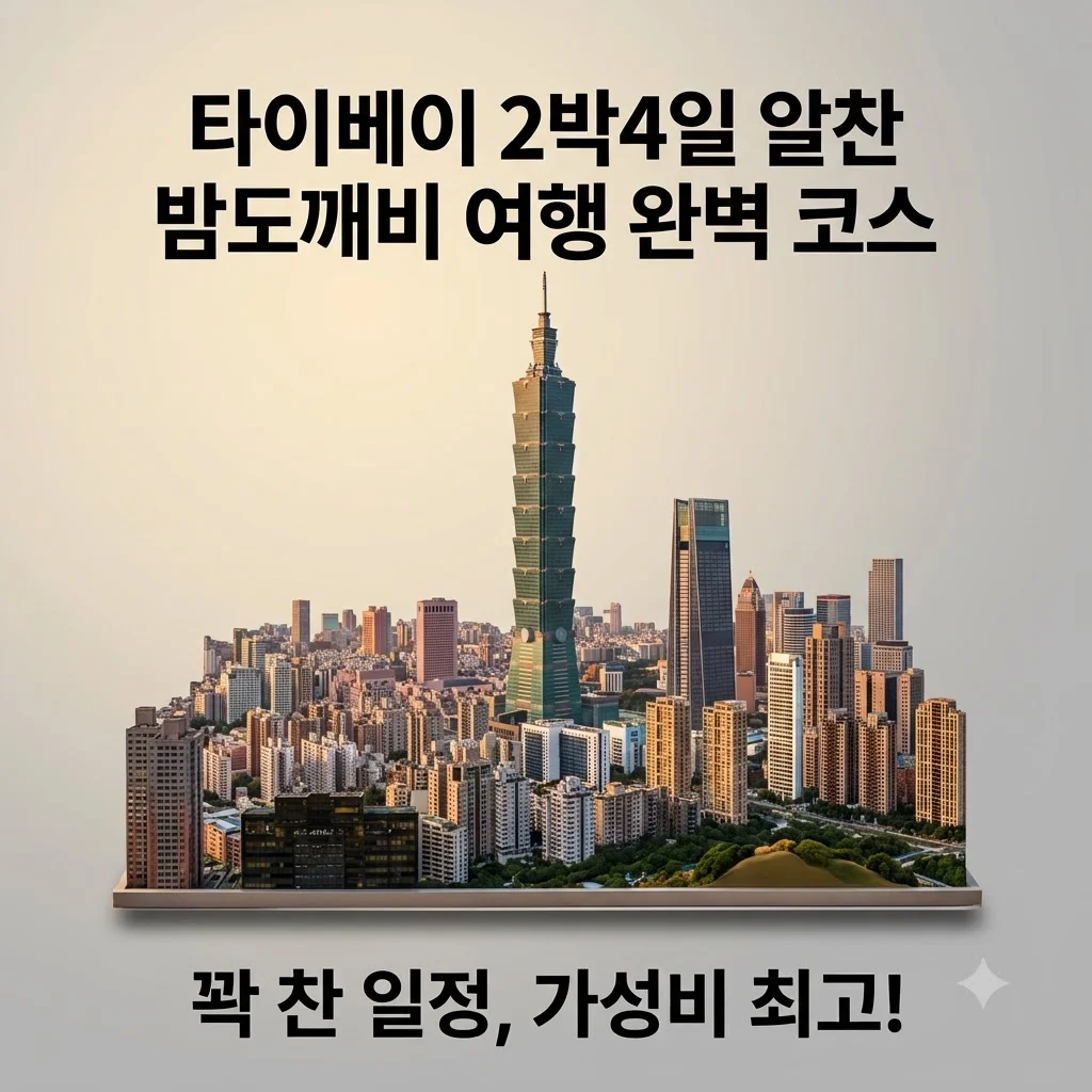 타이베이 2박4일 알찬 밤도깨비 여행 90만원대 완벽 코스