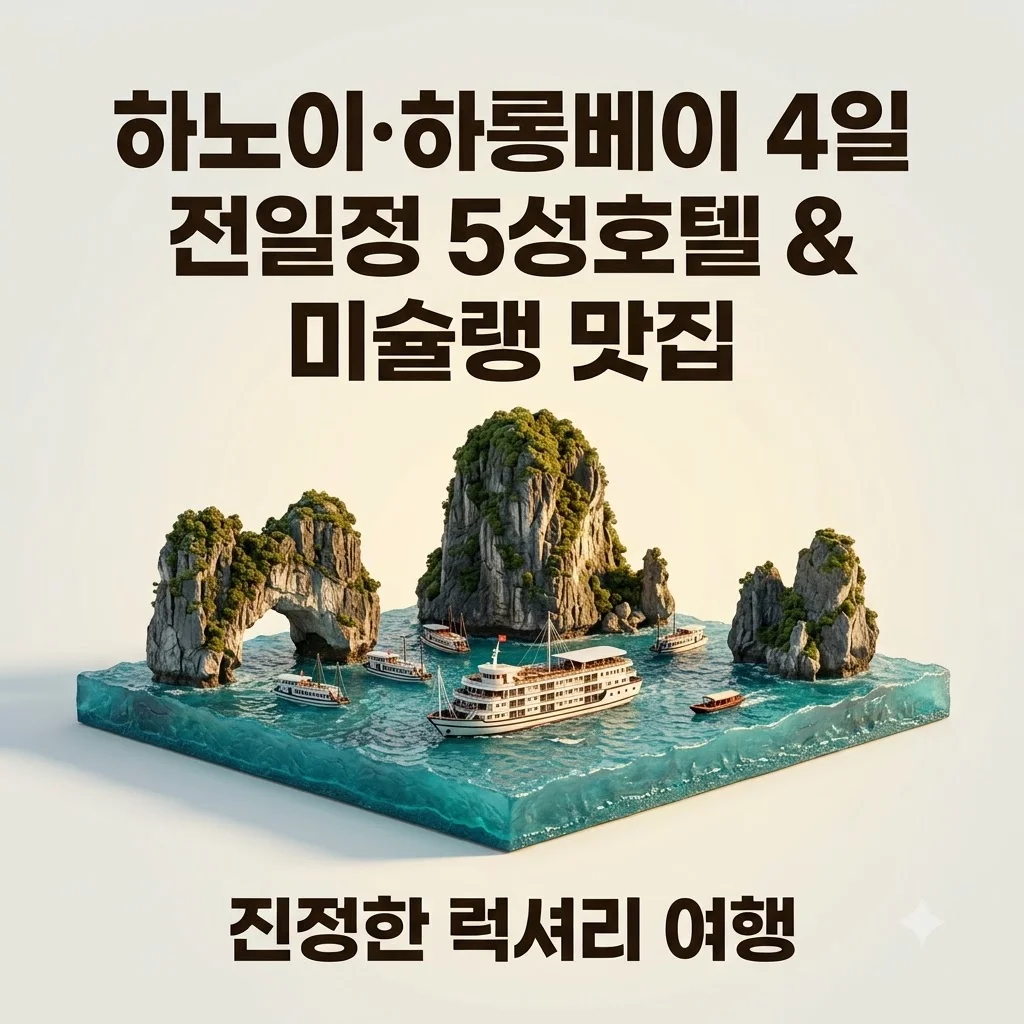 하노이·하롱베이 4일 전일정 5성호텔과 미슐랭 맛집 899,000원부터