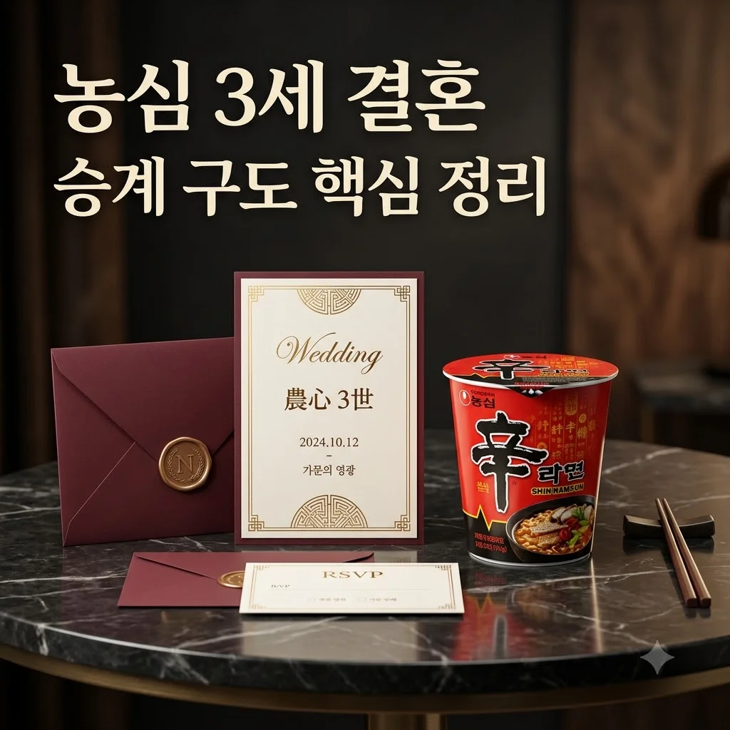 농심 3세 신상열 결혼 발표와 재발가 승계 구도 총정리
