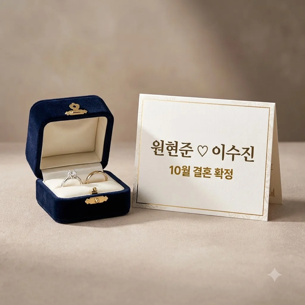 원현준 이수진 10월 결혼 확정 비하인드와 프라이빗 예식 정보 총정리